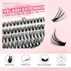 570Pcs Cluster Lashes Individual Eyelashes, DIY Curly Eye Lashes Extensions,