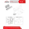 Visionis FPC-5191 300lbs Indoor Electromagnetic Lock with 300 lbs L