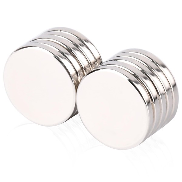 MIN CI Pack of 10 Neodymium Magnets Strong - 15