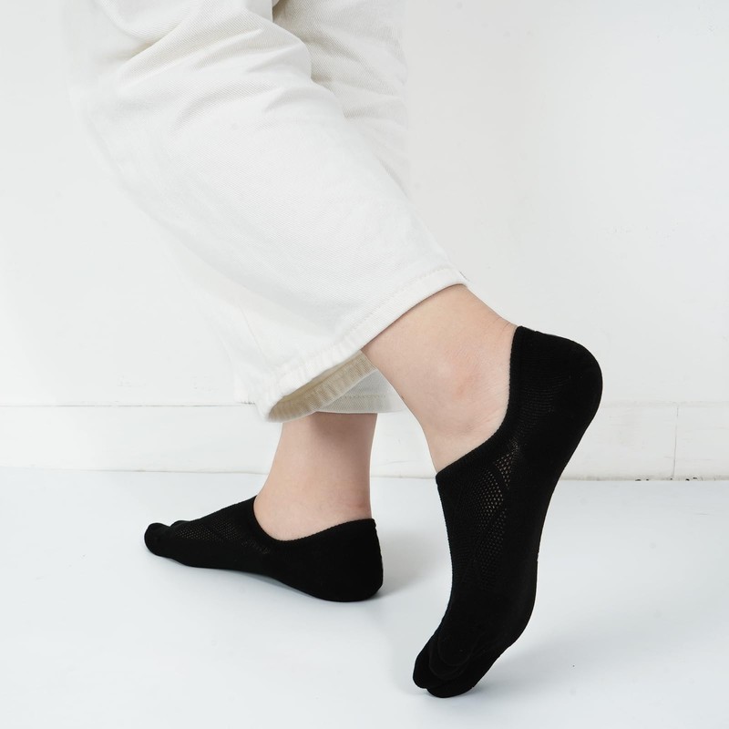 Yazon Women's Five Toe Socks, Summer Socks, Ankle Socks, Mesh