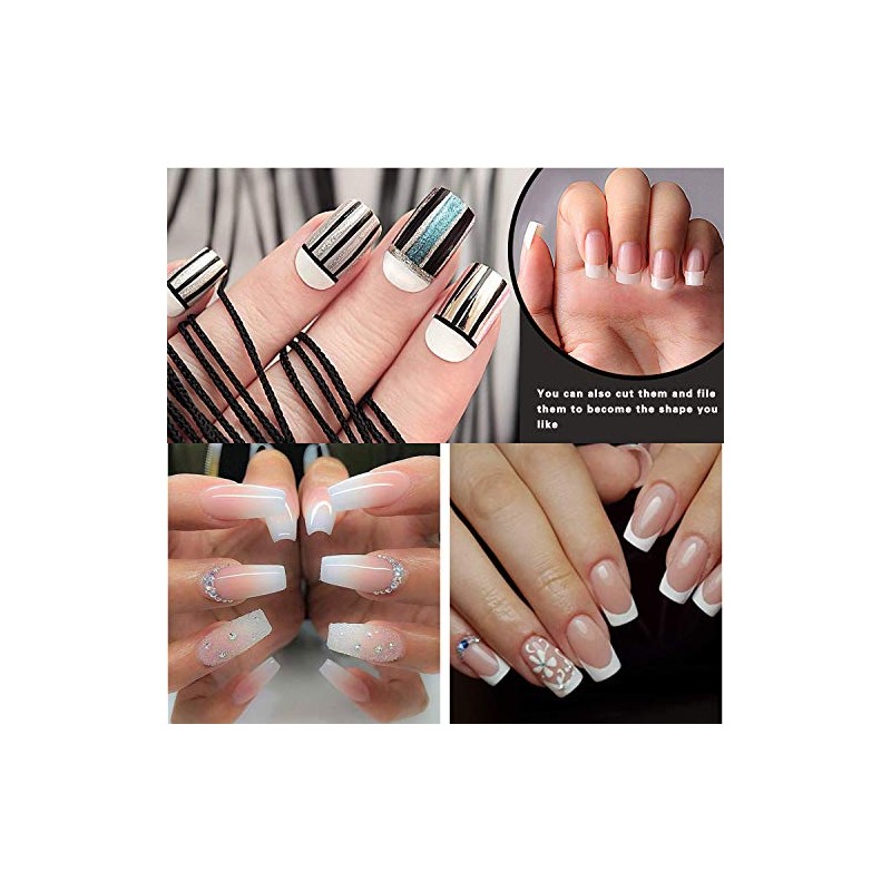 500 Pcs Nails Uñas Postizas Full Cover Nail Uñas Falsas