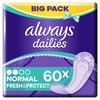 Always Dailies Fresh & Protect Panty Liners Normal x 60,