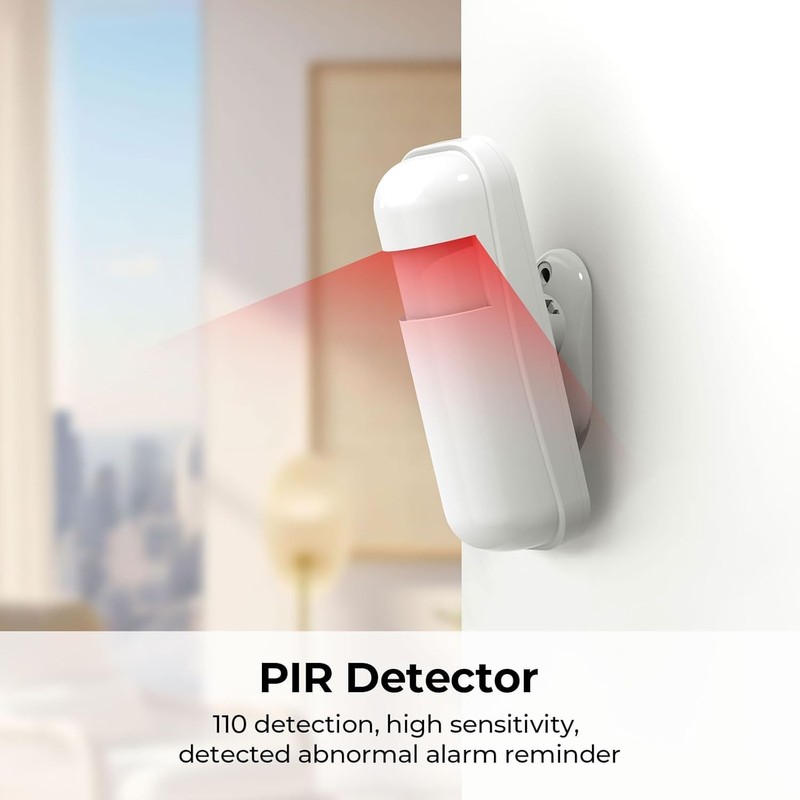 LWOHSI Alarm System with HD Security Camera,Wireless 4G/WiFi Home Alarm