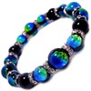 [Stone jewelry japan] Luminous Kerama Firefly Glass 12mm Black Onyx