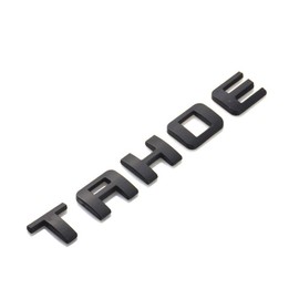 4x OEM Black TAHOE Plus LT Nameplate Emblems Alloy Letter Badge for Gm 07-16 TAHOE Glossy Shiny (Matte Black)