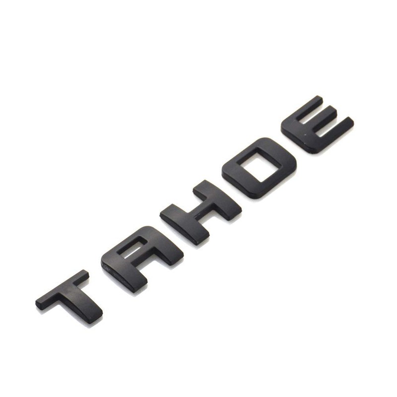 4x OEM Black TAHOE Plus LT Nameplate Emblems Alloy Letter