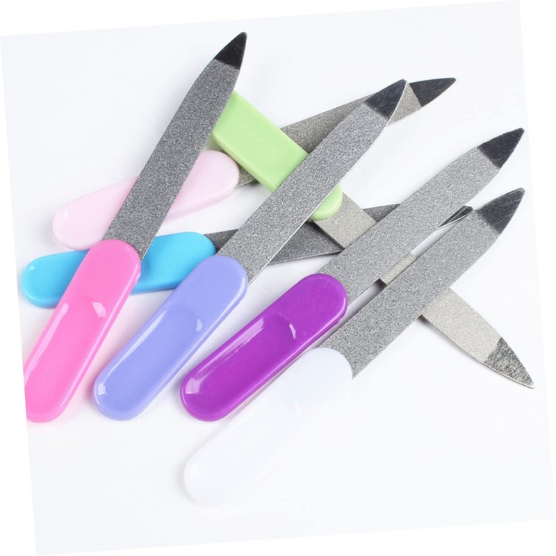 Healeved Nail Files Set Metalic Stainless Steel Cuticle Tools Smooth
