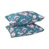 WBYCOTBED 2 Pack Cotton Queen Pillow Cases Super Soft Teal