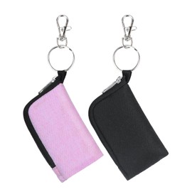 Meiiy Car Key Fob Cover,Car Key Holder Keychain Car Key Case Car Key Sleeve Pouch Small Zipper Bag With Keychain