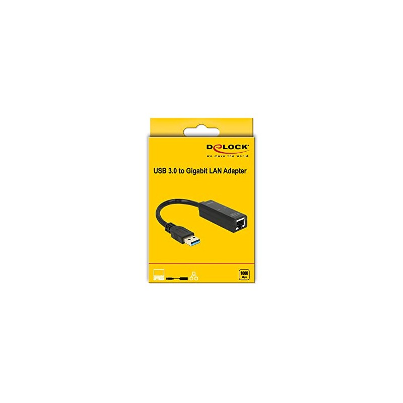 Delock Adapter USB 3.0 > 1 x Gigabit LAN RJ45