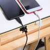 Viaky 30 Pieces White Adjustable Cable Clips Self-Adhesive Desk Organizer