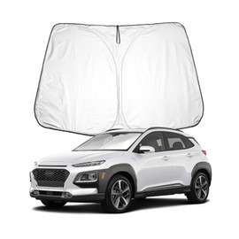 BIXUAN Sonnenschutz kompatibel mit Hyundai Kona SUV N Line 2018-2022 Hybrid Windschutzscheibe für Kona Electric EV das Auto Frontscheibenabdeckung Windschutz für Frontscheibe Blockiert UV Abdeckung