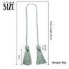 BEL AVENIR 2 Pack Curtain Handmade Tiebacks Decorative Curtain Holdbacks