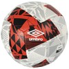 Umbro Neo Swerve Soccer Ball, White/Red/Black/Silver, Size 5