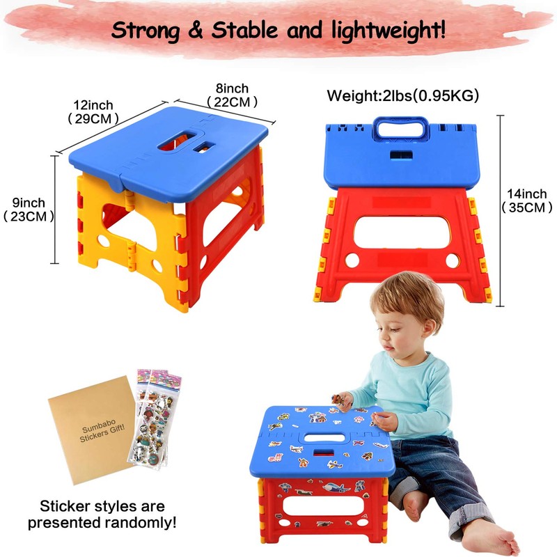 Kids Folding Step Stool for Toddlers Bathroom Sink – Safety