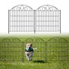 SUNLAX 5 Panels Garden Fence 10ft(L) x24in(H) Fencing for Yard