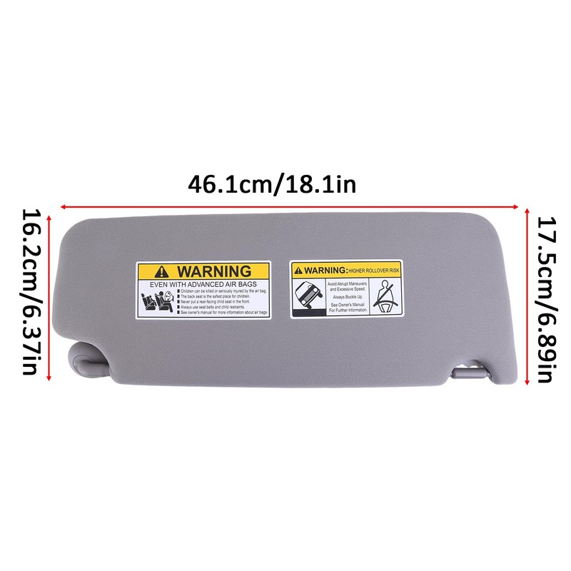 for Honda Pilot 2017-2022 Driver Side Sun Visor w/Makeup Mirror