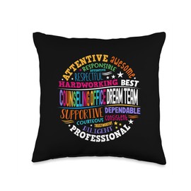 Counseling Office Dream Team Appreciation Week Throw Pillow