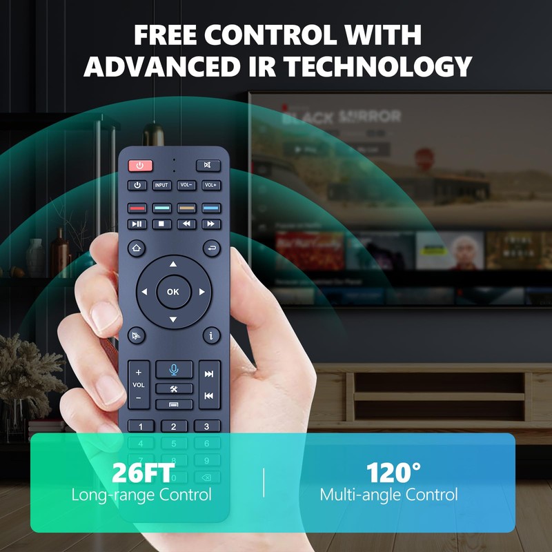 New RC-200 Remote Control, Replacement Voice Remote for Superbox for