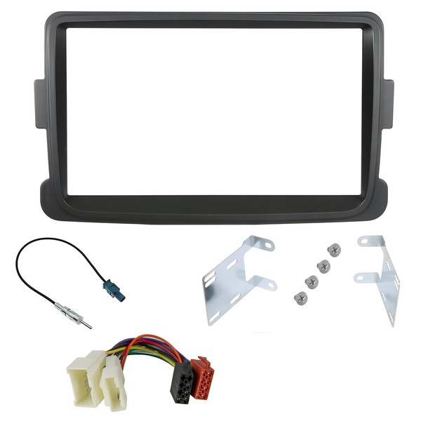 Sound-way 2 DIN Car Radio Frame Mounting Kit Adapter Compatible