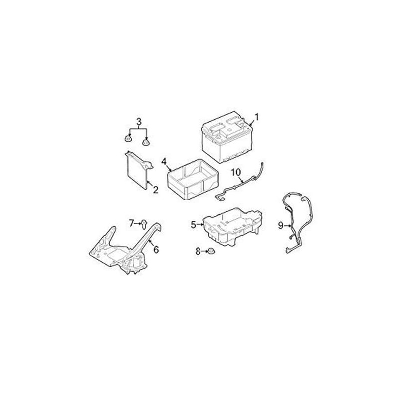 Ford Battery Cover Assembly - AR3Z10A687A