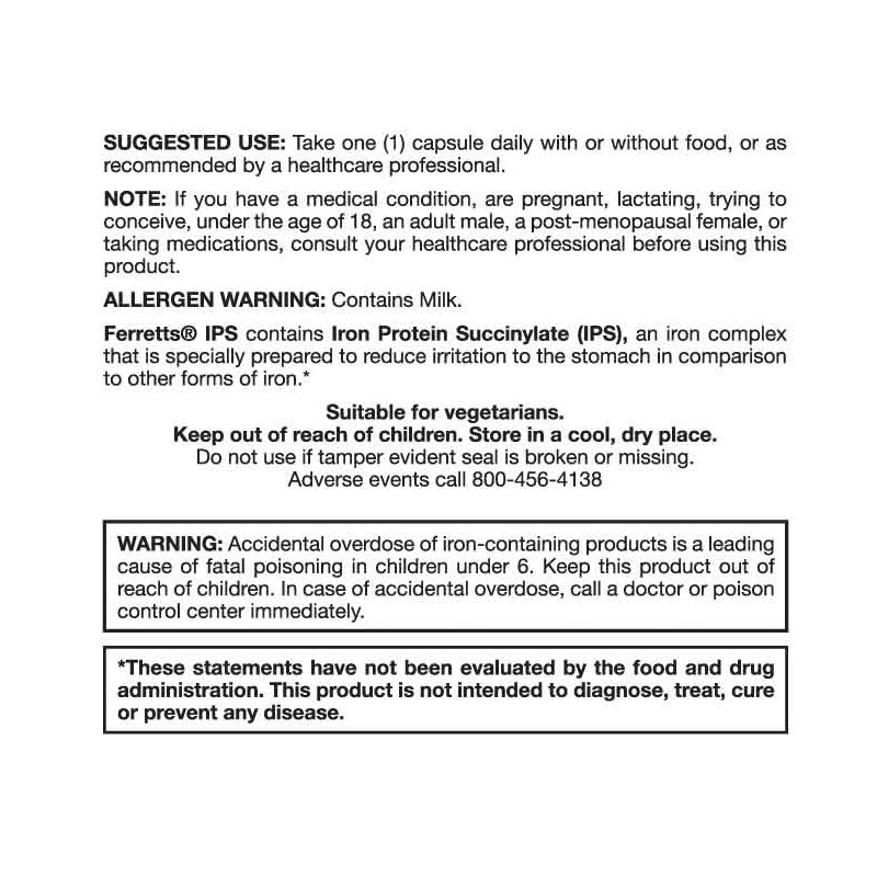 Ferretts IPS iron capsules, #100