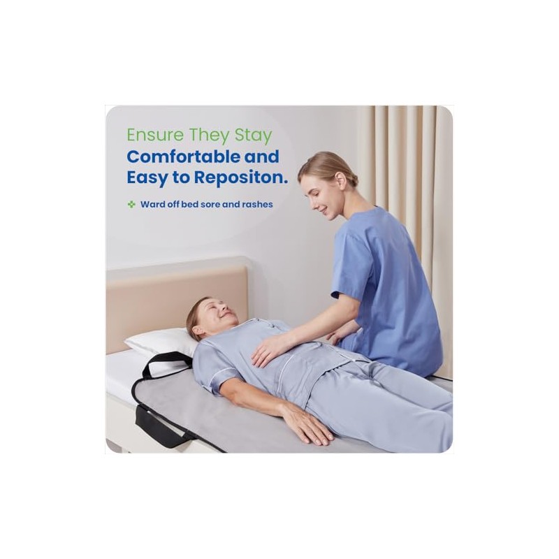 NIHAO Bed Positioning Pad 43" x 36" with 8 Reinforced