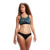 Speedo HyperBoom Zweiteiler Badeanzug für Damen, Schwarz/Bolt/Dove Grey, 32 (DE