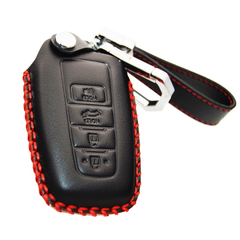 Genuine Leather Remote Key Fob Cover Case Protector for Previous