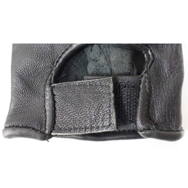 ToolUSA (2 Pairs Men's Large Fingerless Gloves | Leather &