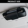URIZZD Sunglass Holder for Car Visor, Car Sunglasses Holder Leather,