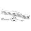 12 Inch Shower Arm and Flange Brushed Nickel, Ceiling Mounted
