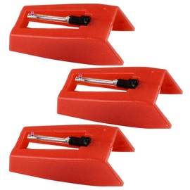 Mrisata 3pc Record Player Needle, Record Player Needles Stylus Replacement for Crosley, Victrola, Jenson, ION Vinyl Record Player, Record Player Needle Turntable Stylus Replacement