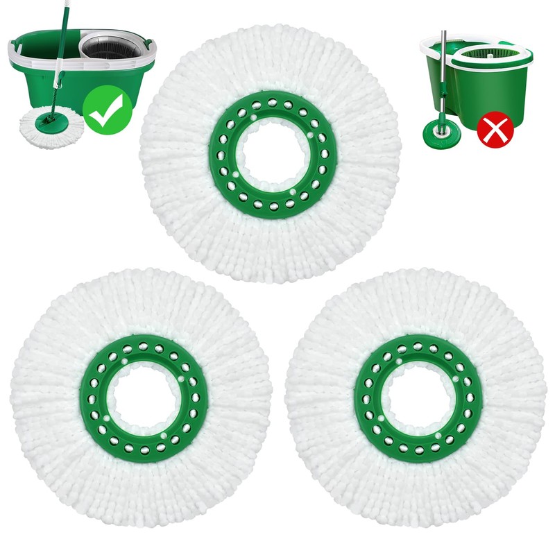 Reusable Mop Head Replacement for Libman Tornado Spin Mop Thick
