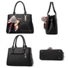 SMALLBLUER Bolsos de piel sintética suave para mujer, con asa