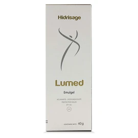 Lumed Emulgel, Fotoprotector aclarante y despigmentante con extractos vegetales, SPF 50, tubo con 40 gr