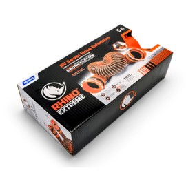 Camco RhinoEXTREME 5-Foot Camper/RV Sewer Hose - Features TPE Technology for Abrasion Resistance and Crush Protection - Includes Pre-Attached Rhino Swivel Fittings (39865)