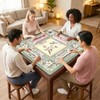 Mocsicka Green Chinoiserie Mahjong Mat 31.5" x 31.5"