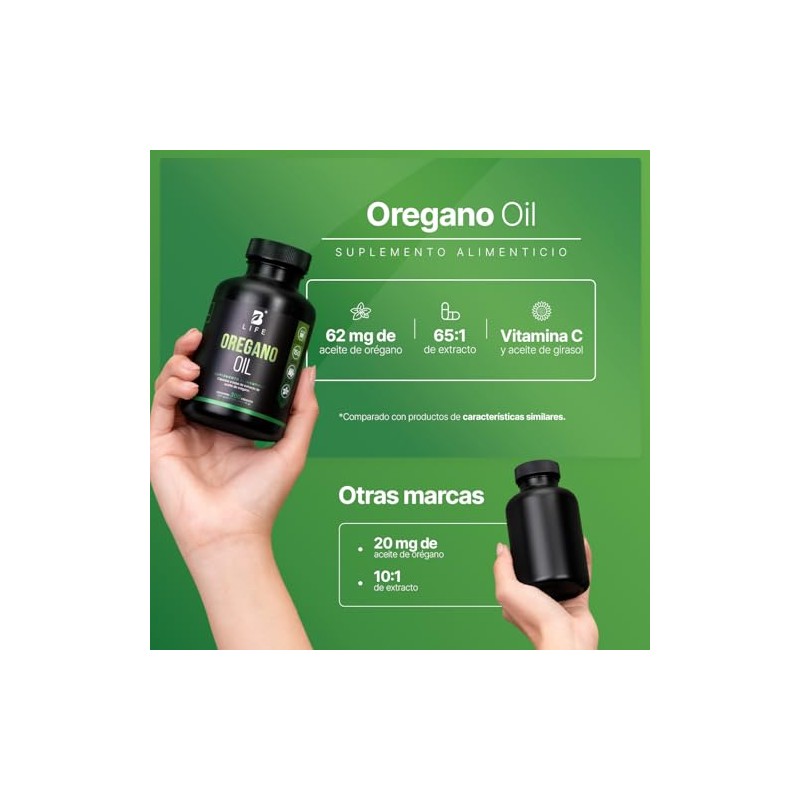 Aceite de Orégano de 300 Capsulas de Gel con 40mg