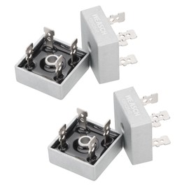 Weasch 4Pcs Bridge Rectifier Diode, KBPC3510, AC to DC, 1000V 35A, 4 Pin, Full Wave Single Phase Metal Housing Bridge Rectifier (4)