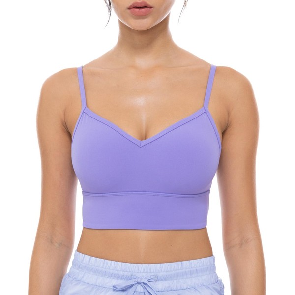 Lavento Women's Sweetheart Sports Bra - Spaghetti Strap Yoga Bras