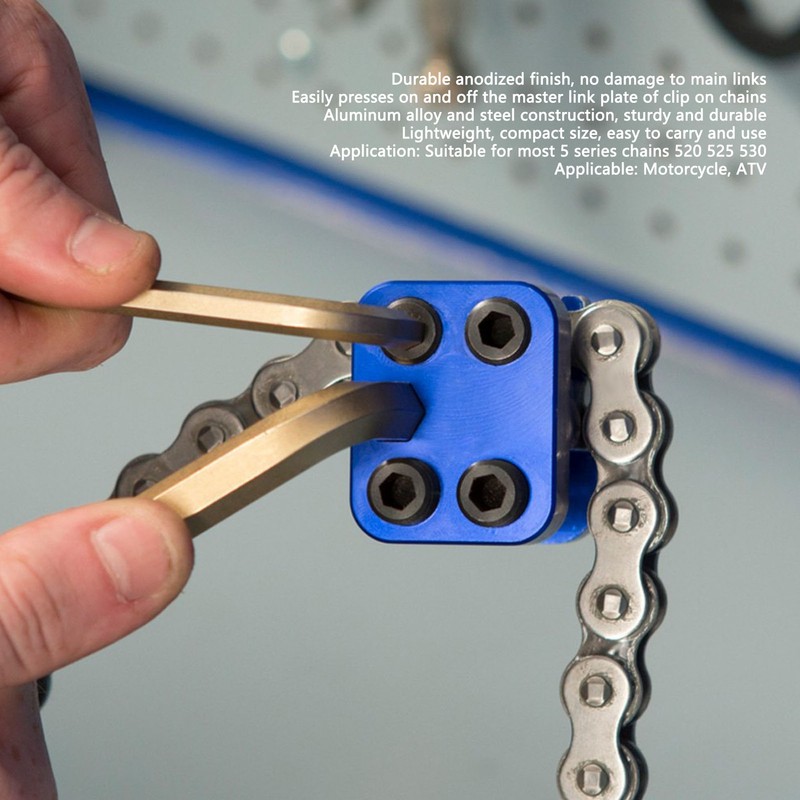 24.8mm Master Chain Press Tool Compact Size Lightweight Anodized Finish