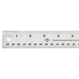 ALVIN R590-36 Stainless Steel Ruler, Drawing and Design Tool for Students and Professionals, Great for Drafting, Architecture, Engineering, and Art - 36 Inches
