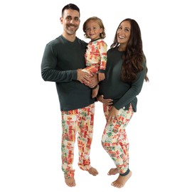 Burt's Bees Baby Family Matching Holiday Pajamas - Organic Cotton PJs for Infants, Toddlers, Kids, Men, and Women