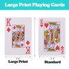 Fanwer Playing Card,Poker Size Standard Index，playing cards large print Suitable
