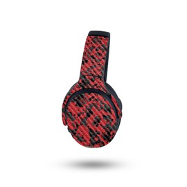 MightySkins Carbon Fiber Skin Compatible with Skullcandy Crusher ANC 2 - Red Modern Camo | Protective, Durable Textured Carbon Fiber Finish | Easy to Apply