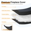 MyLifeUNIT Magnetic Fireplace Cover, 36" x 30" Fireplace Blanket for