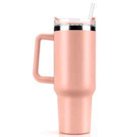 RUBOQE 40OZ Vaso Térmico de Acero Inoxidable, Termos para Agua con Pajita y Cepillo de limpieza, Aislada al Aspiradora, Fácil de Limpiar, Sin BPA, para Hombre, Mujer, Regalo