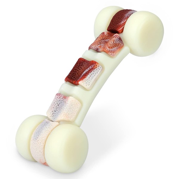 Tikaton Hammerbone Durable Dog Chew Toy for Aggressive Chewers, Beef
