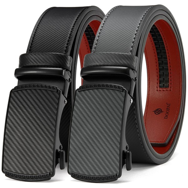 Mens Belt, DOOPAI Leather Ratchet Dress Belt for Men 2